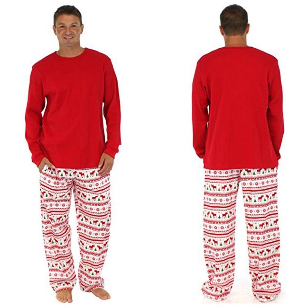 COPY - COPY - Matching Red & White Winter Christmas Family Pajamas PJs Striped … - Picture 15 of 16